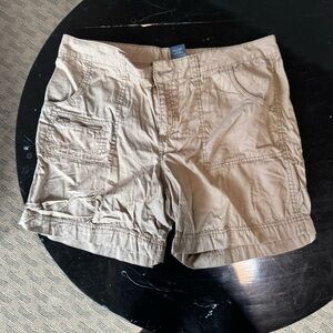 Faded Glory Tan Cargo Shorts Lightweight Summer Essential